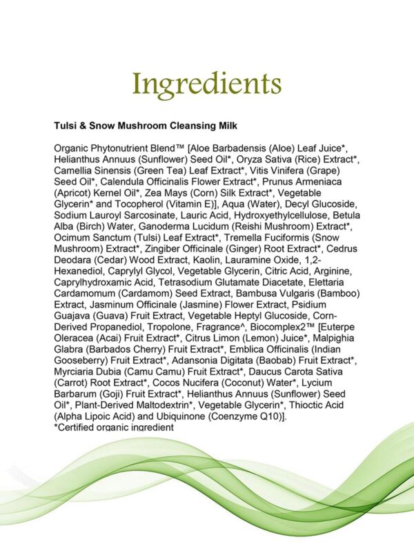 Tulsi & Snow Mushroom Cleansing Milk - Image 2